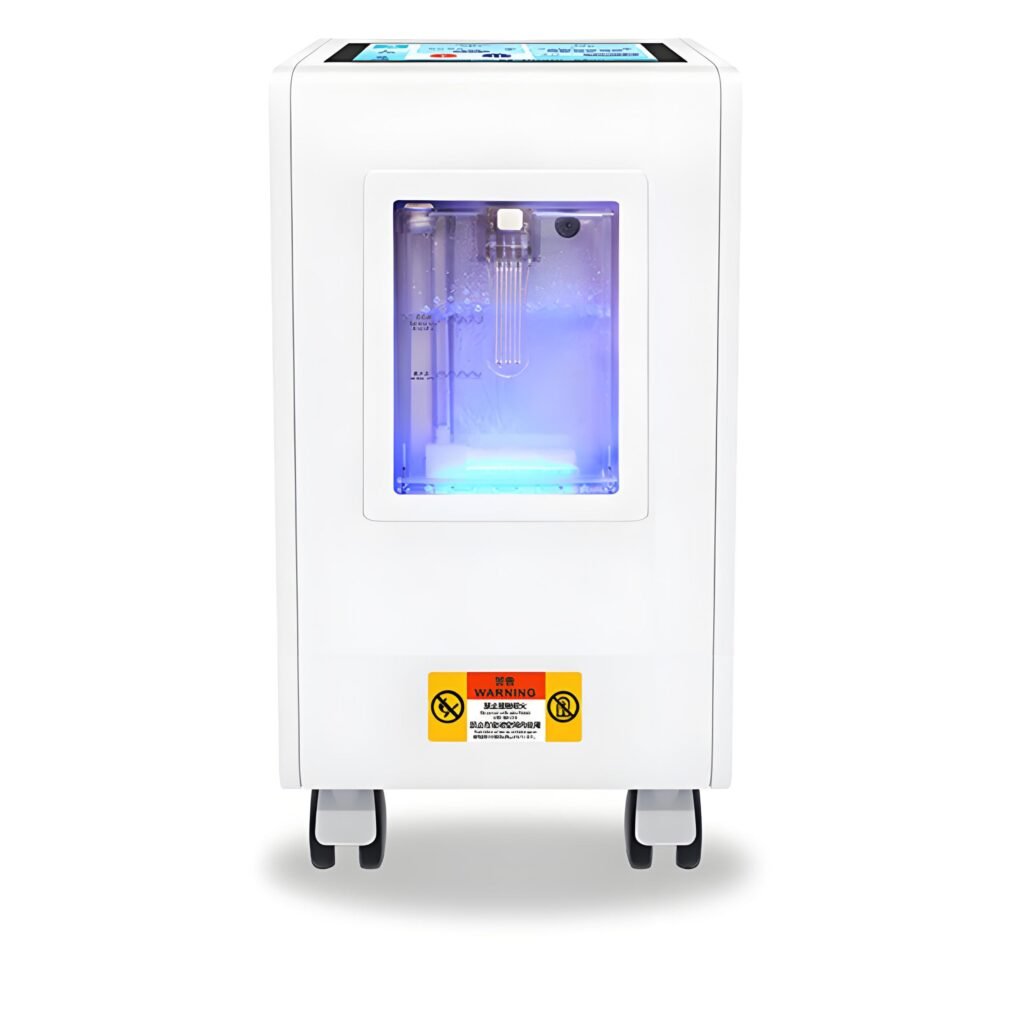 High-flow hydrogen-oxygen machine with touchscreen control