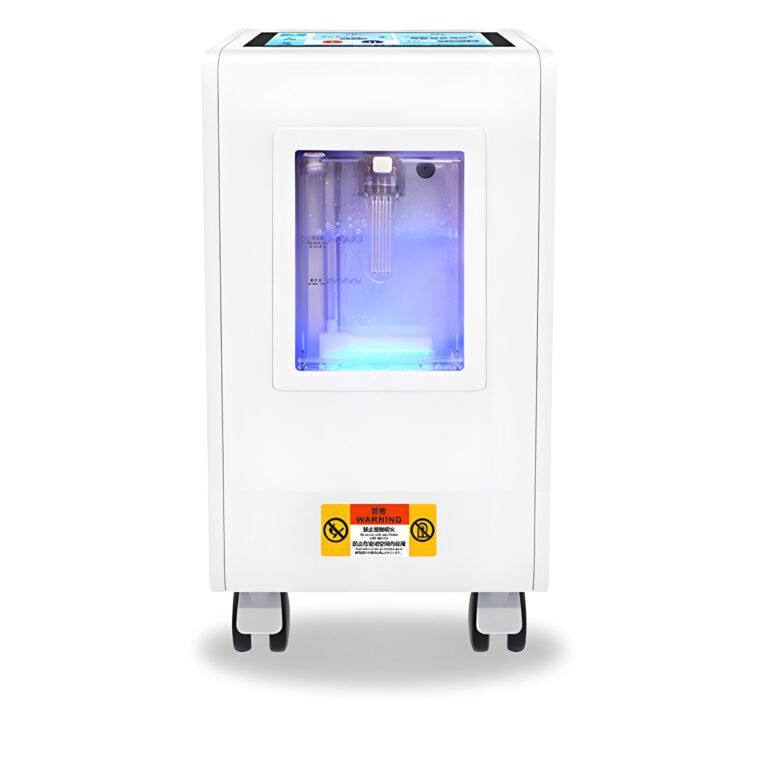 High-flow hydrogen-oxygen machine with touchscreen control