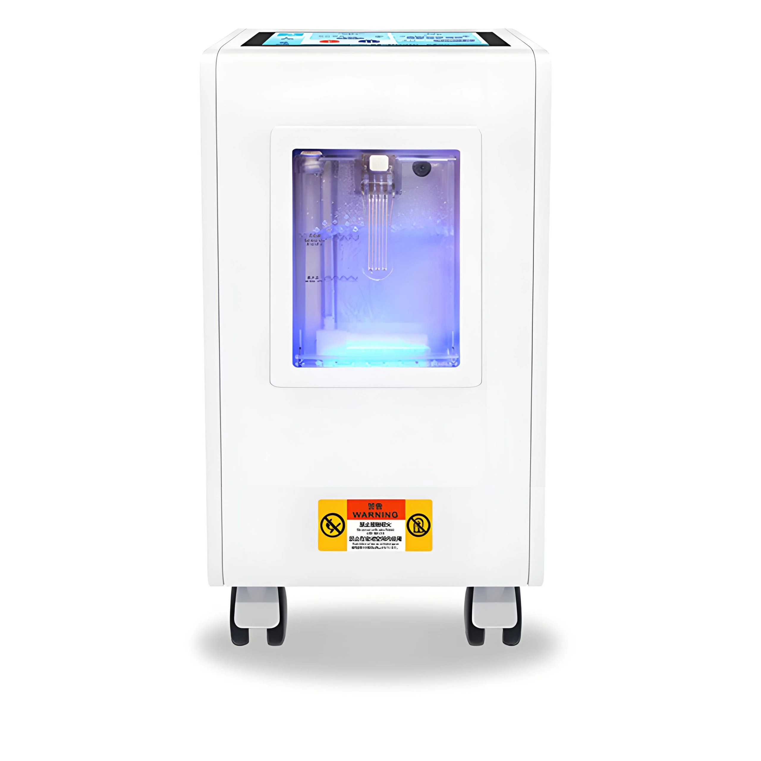 High-flow hydrogen-oxygen machine with touchscreen control